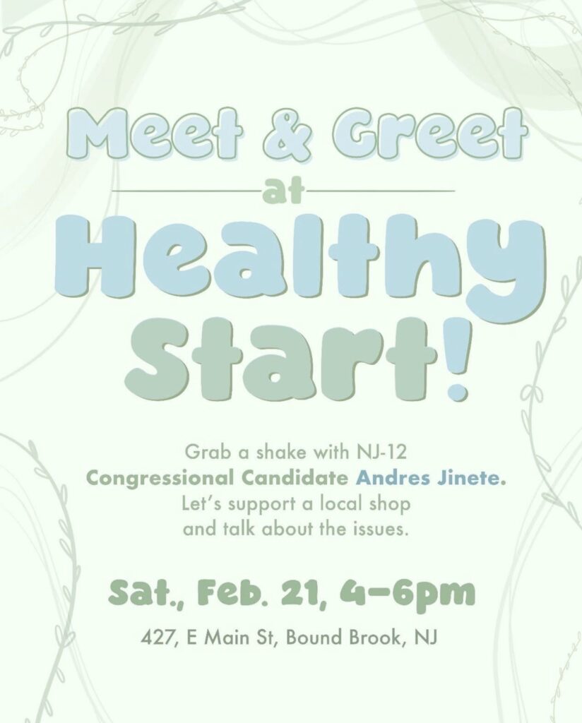 Andres Jinete for Congress NJ CD-12